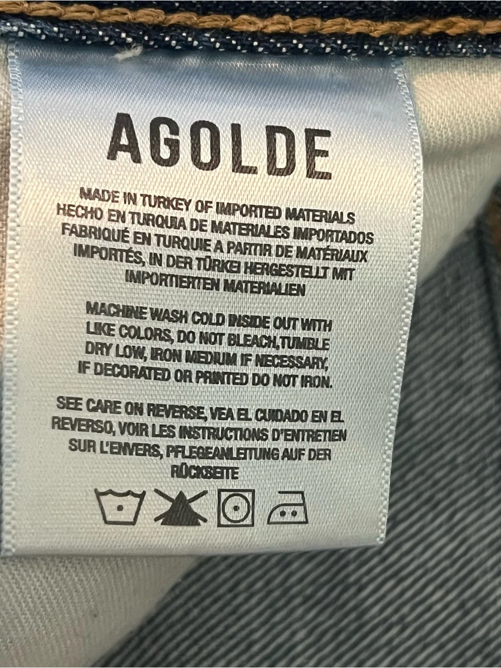 AGOLDE 90'S PINCH WAIST HIGH RISE STRAIGHT IN RANGE. Size 30. NWOT - Picture 9 of 16